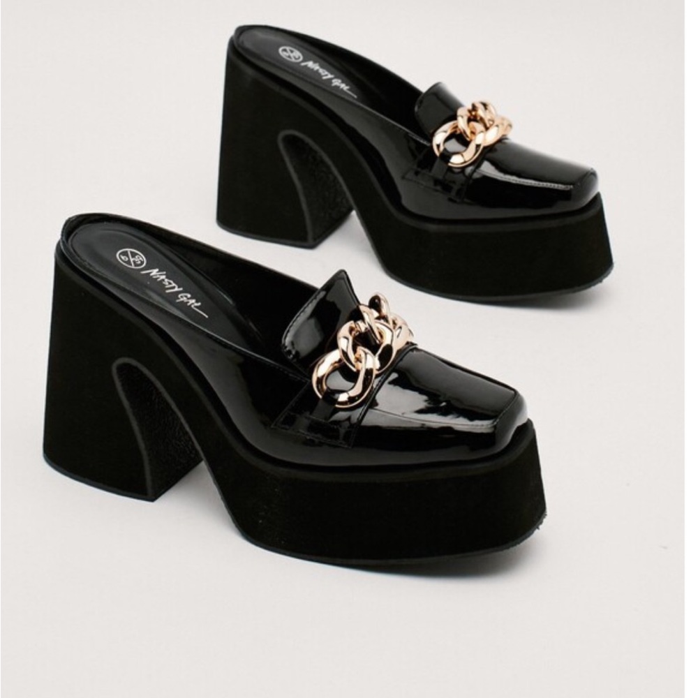 Nasty Gal Retro loafer mules